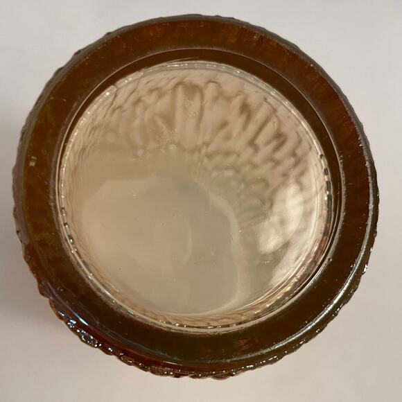 Pair Large Vintage Jeannette Tree Bark Variant Carnival Glass 23 oz Glasses - Picture 4 of 11